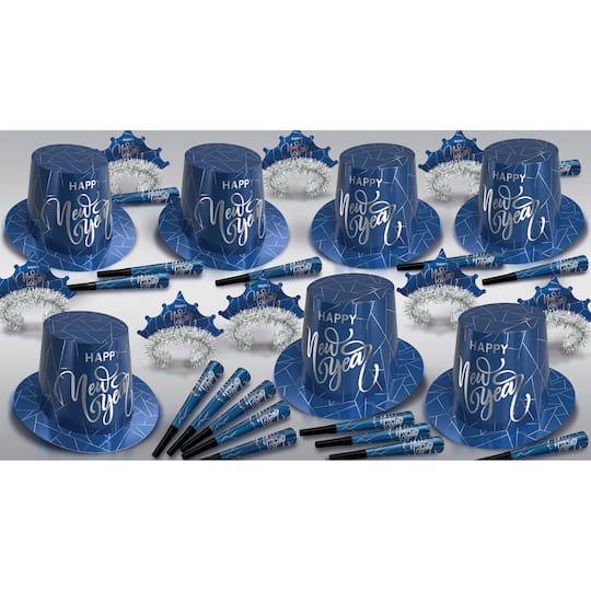 Beistle Midnight Blue & Silver New Year Accessory Kit | Michaels®